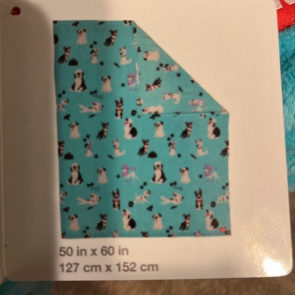 Oh My Disney dog fleece throw blanket 50”+ 60” very soft new still original wrap - Picture 4 of 4